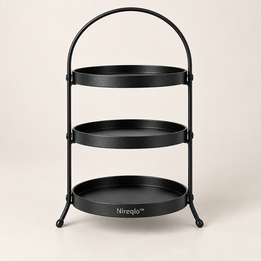 Nireqlo™ Three-Tier Metal Dessert Display Stand hero product image